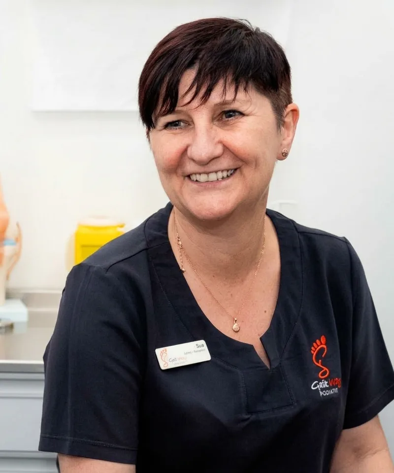 Portrait of Sue, Administration manager at Gait Way Podiatry North Lakes